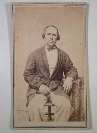 Civil War Army General Cdv Oswego Ny Photograph - W/id Major General Philo Bump