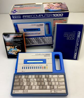 Vintage Vtech Pre - Computer 1000,  3 In 1 Computer Learning System Rare 1992