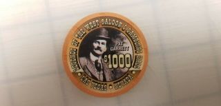 Paulson Legends Of The West Saloon & Gambling $1000 Casino Poker Chip Rare