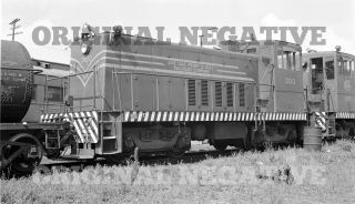 Orig 1960 Negative - Live Oak Perry & Gulf Lop&g Ge 70 Ton Florida Railroad Fl