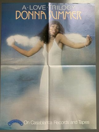 Donna Summer 1976 Vintage Poster A Love Trilogy Casablanca Records And Tapes
