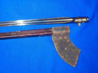 Civil War Model 1861 Springfield Socket Bayonet With Scabbard