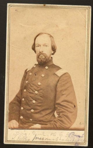 Civil War Era Cdv Colonel Bbg Horace Clark Lee 27th Mass Vols