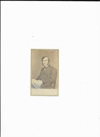 Civil War Cdv Of George William Curtis - Abolitionist - Underground Rr - Putnam 