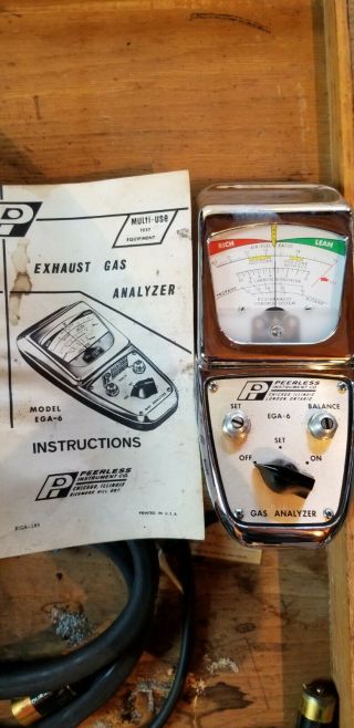 Vintage Exhaust Gas Analyzer Machine