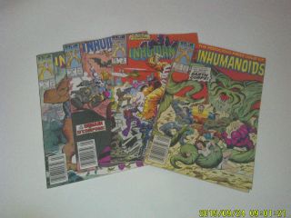 Inhumanoids 1 2 3 4 Complete Set Run Marvel Star Comic Books 1987 Vintage Dille