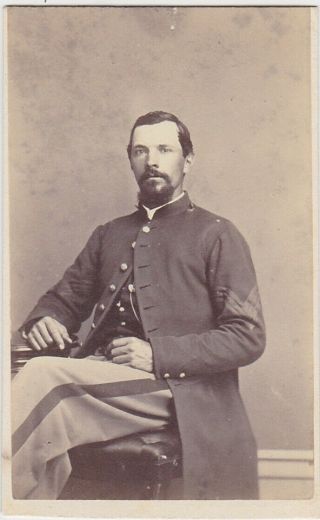 Civil War Cdv Soldier I.  D.  John C.  Newton 1st Mass.  Heavy Artillery