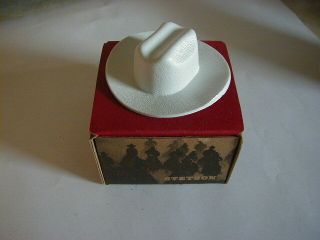 Stetson Hat Salesman Sample White Hat Box Miniature
