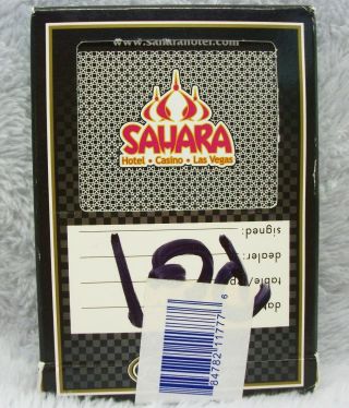 Vintage Sahara Casino Hotel Las Vegas Deck Of Playing Cards Htf