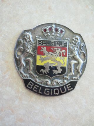 Vintage Belgium Car Badge For Fn Minerva Imperia Nagant Peugeot Citroen Renault