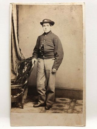 Civil War Era Cdv Young Artillery Soldier