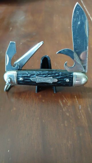 Vintage Kamp - King Imperial Folding Pocket Knife Made In Usa