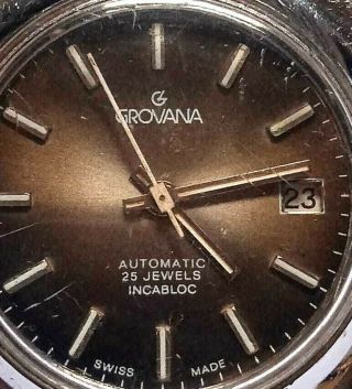 Grovana Automatic Vintage Men ' s Watch Automatic 25 Jewels BFG 628 35 mm Repair 2