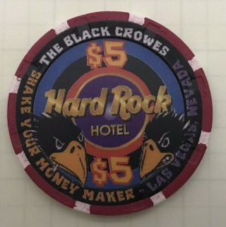 Hard Rock Hotel Las Vegas $5 Casino Chip The Black Crowes Shake Your Money Maker