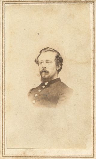 Civil War Soldier Cdv Captain Henry E.  Snow 21st York Cavalry