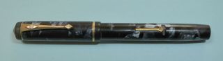 A Vintage Conway Stewart No.  286 Fountain Pen Blue Marbled.