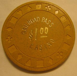 Railroad Pass $1 Casino Chip From Henderson,  Nevada
