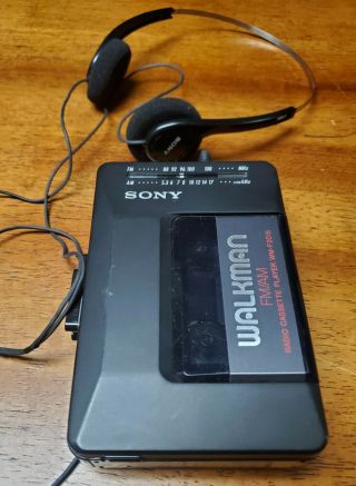 Vintage Sony Walkman Wm - F2015 Radio/cassette - Great Complete.