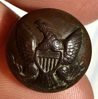 Authentic Civil War Federal Eagle Coat Button - From Virginia - Scoville Mfg.