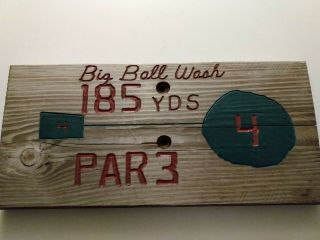 Vintage Golf Course Wooden Signs,  24 " X12 " X2 ".