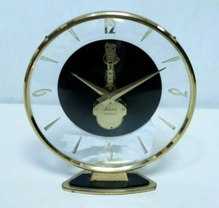 Vintage Deco Kaiser Table Clock 7 Jewels 8 Day West German - 212