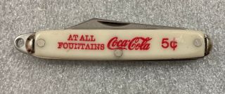 Vintage Coca - Cola Pen Knife 3 " Folding Pocket Pen Knife Coke
