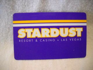 Stardust Resort And Casino Las Vegas,  Nevada Plastic Room Key Card With Folder