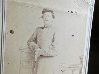 Civil War Confederate Colonel In Orleans Cdv Photograph