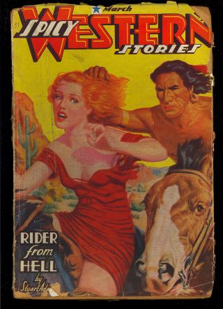 Spicy Western Stories Pulp Vol.  1 5 Good Girl Vintage March 1937 Gd