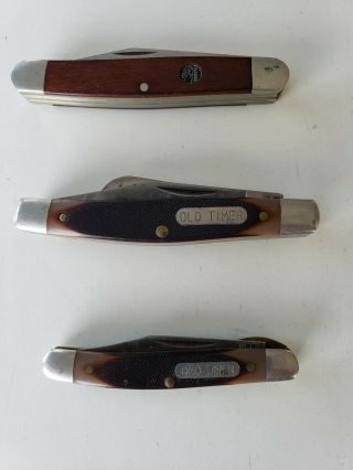 Two (2) Old Timer Pocket Knives & One (1) Parker Pocket Knife -