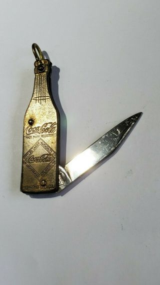 Early Vintage Coca - Cola Coke Bottle Remington Pocket Knife / Watch Fob