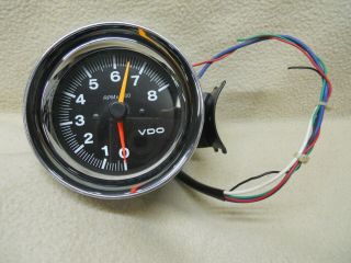 Vintage Vdo Tachometer - Tach Gauge 4 " - 12v 8000rpm - 4 - 6 - 8 Cylinder - Cond.
