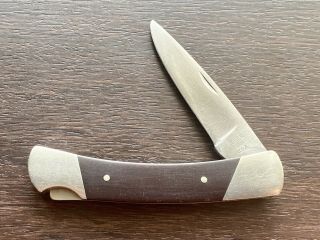 Vintage Pre - 1984 Buck 501 Usa Lockback Micarta Esquire Knife