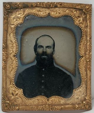 Civil War Soldier Portrait 6th Plate Ambrotype - Reed? - Usa