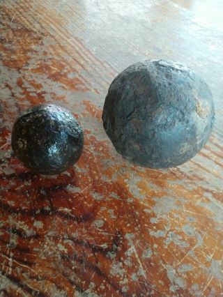 Civil War Cannonballs Vintage Relics