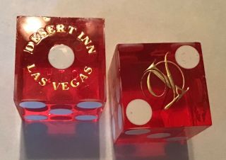 Desert Inn Casino Las Vegas Nv One Pair Red Casino Dice Script Di Matching A16