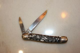Vintage Imperial USA Folding 2 Blade Pocket Knife Providence,  RI Crown Logo 3