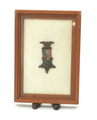 Veteran 1861 - 1866 Gar Grand Army Of The Republic Stars & Strips Medal Mini Lapel