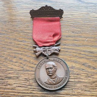 Gorgeous Civil War 1906 41st Gar Illinois Encampment Medal