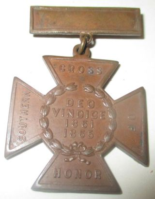 Confederate Veterans United Daughters Southern Cross Of Honor Udc