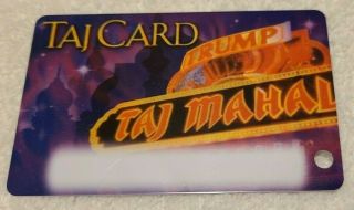 Vintage 1990 Casino Trump Taj Mahal Slots Player Card Nos Unprinted