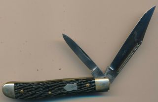 John Primble Belknap Finest Steel 908 Jack Knife Two Blade Made In Usa