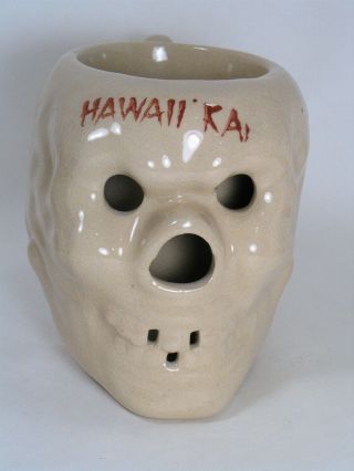 Otagiri Tiki Skull Mug.  Vintage Hawaii Kai.  Has Omc Tag