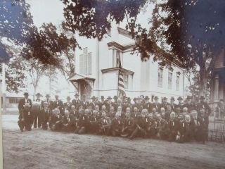 Circa 1900 Photo Gar Civil War Vets Gathering In Andover Massachusetts