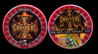 $5 Las Vegas Palms West Coast Choppers Casino Chip - Near