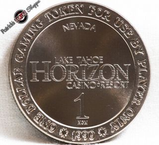 $1 Slot Token Coin Horizon Hotel Casino 1990 Ncm Lake Tahoe Nevada Rare