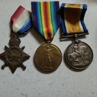 1st Civil War Medal Badge Metal Ribbon 1914 - 1919 Vintage Bryan Durh