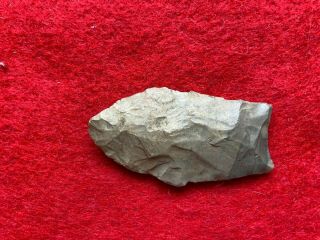 1 15/16 " Hell Gap Paleo Artifact,  Ex.  Charles Chester Clark,  Shreveport,  La