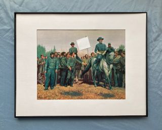 Civil War Mort Kunstler Print “ We Still Love You,  Genetal Lee” Appomattox