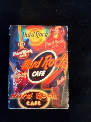Hard Rock Cafe Around The World Playing Cards Box A Little Worn Awesome Shape